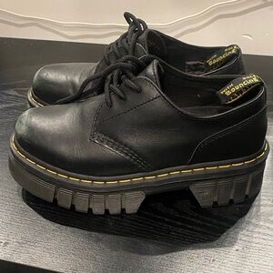 Dr. Martens Audrick Platform Derbys Black Leather